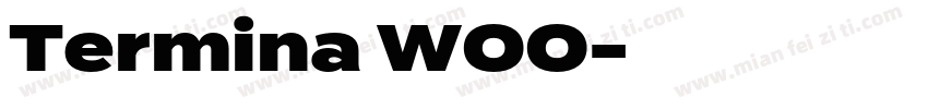 Termina W00字体转换